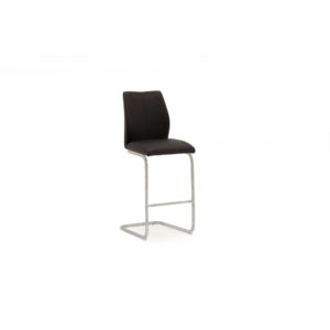 Elis Bar Chair Black - Angle - Value Flooring and Furniture