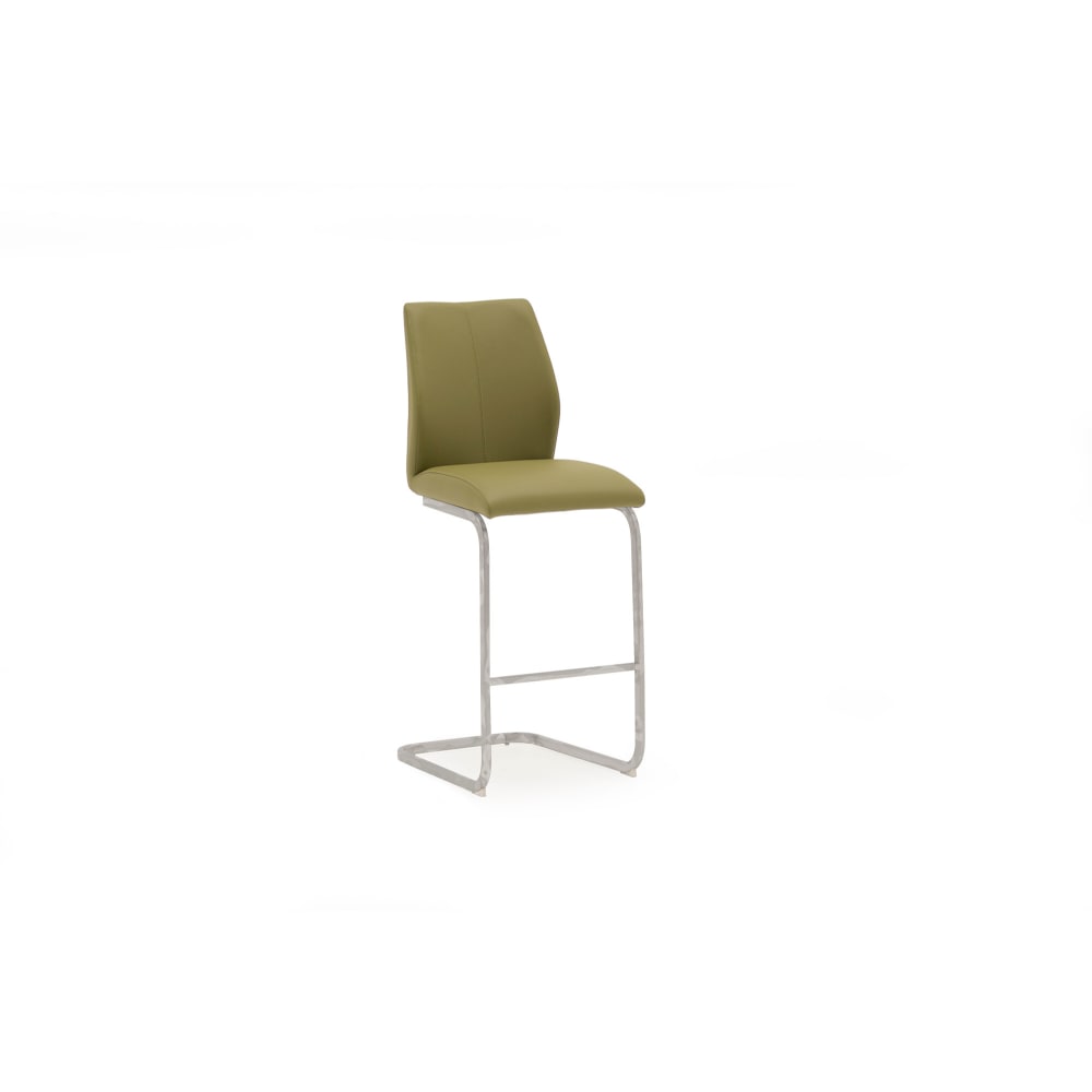 Elis Bar Chair Olive - Angle - Value Flooring and Furniture