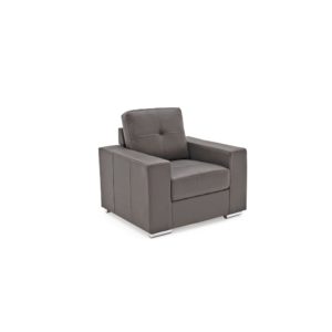 Gemona 1 Seater Grey Angled - Value Flooring and Furniture
