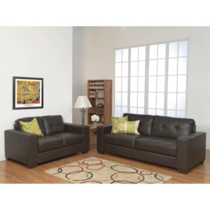 Gemona Sofa Suite 3+2 Seater Brown - Value Flooring and Furniture