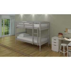 Alex 3' Bunk Bed - Grey - Value Flooring and Furniture
