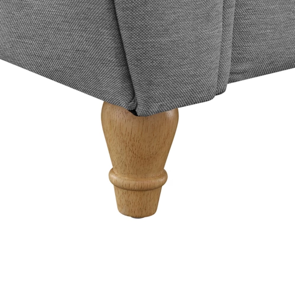Arizona Bed Detail - Light Grey - Value Flooring and Furniture