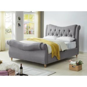 Arizona Bed - Light Grey - Value Flooring and Furniture
