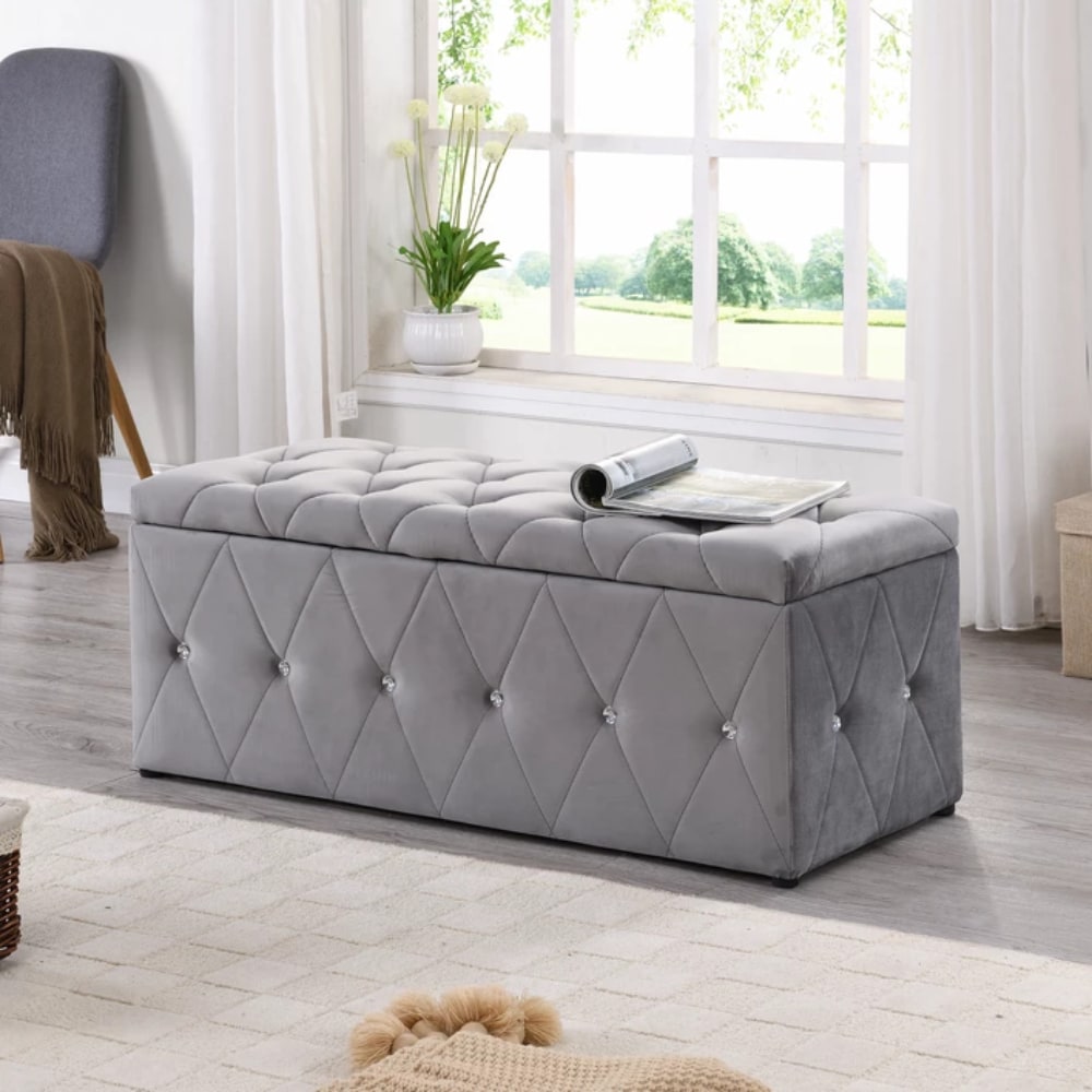 Blanket Box - Light Grey - Value Flooring and Furniture