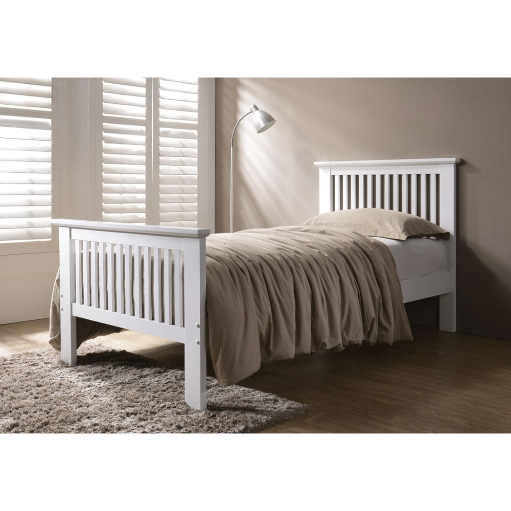 Denver 3' Bed - White - Value Flooring and Furniture