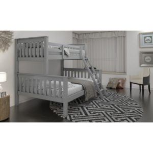 Triple Bunk Bed - Grey - Value Flooring and Furniture