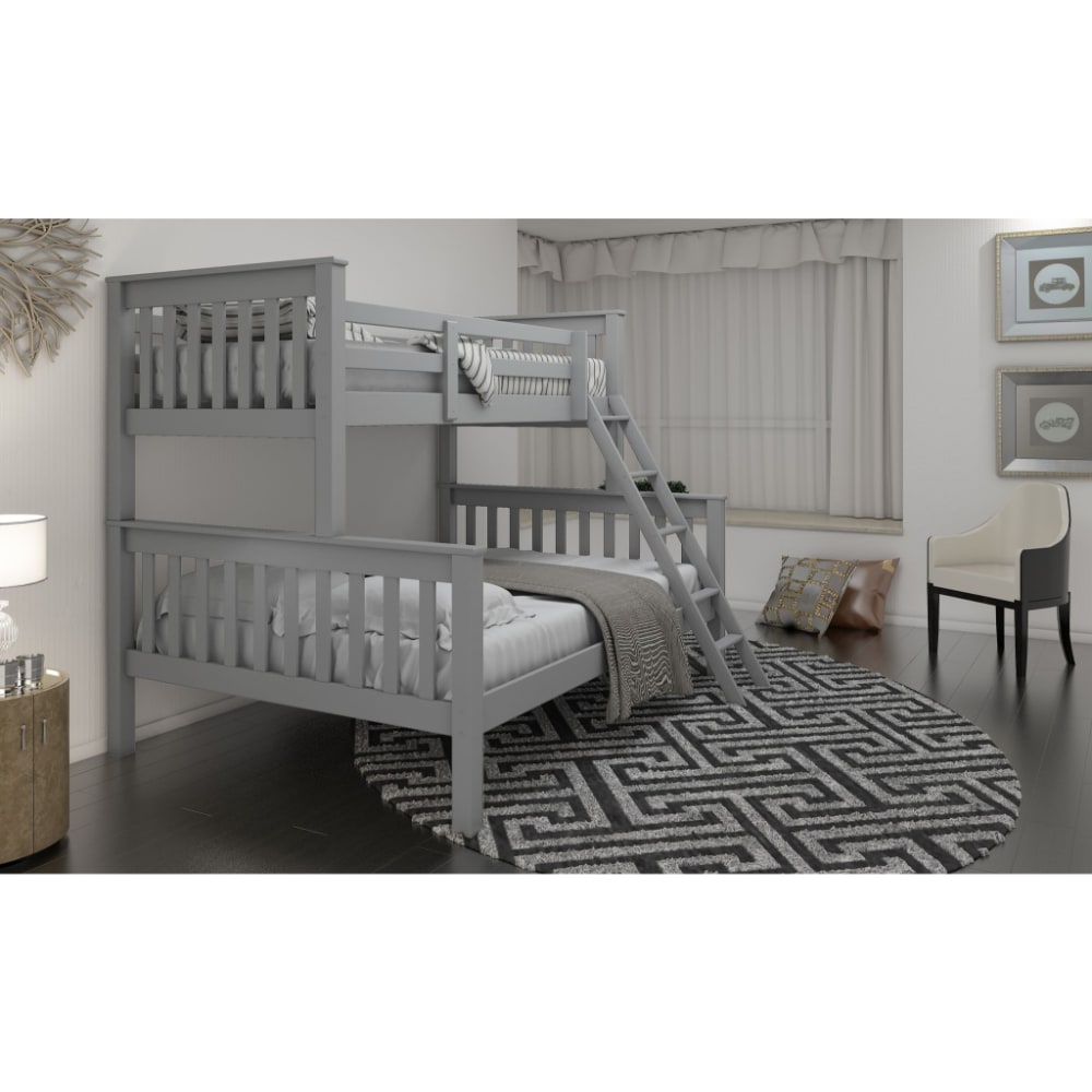 Triple Bunk Bed - Grey - Value Flooring and Furniture