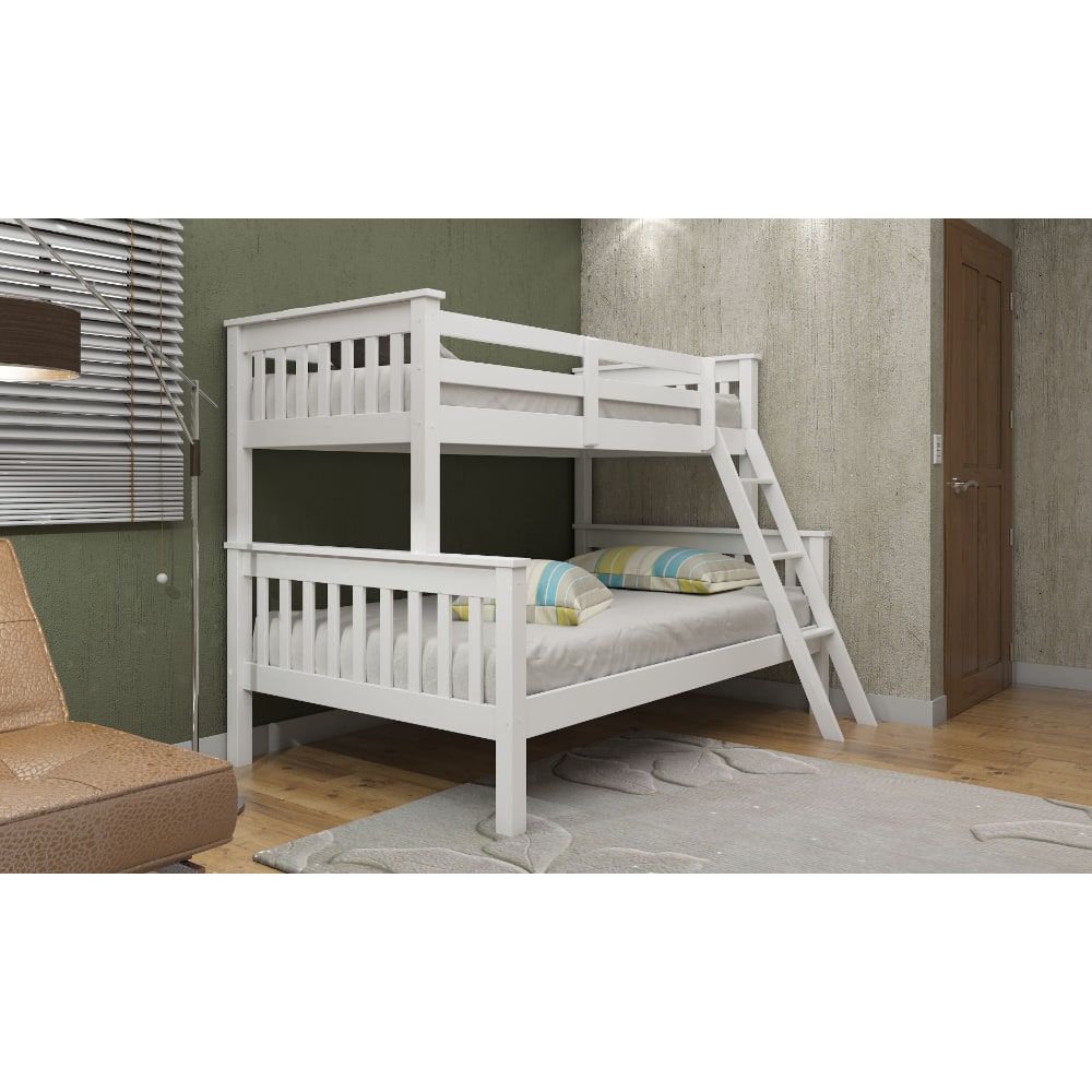 Triple Bunk Bed - White - Value Flooring and Furniture