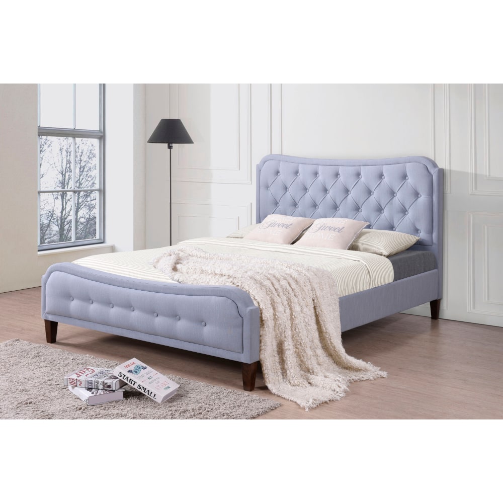 Vanessa Bed - Topaz Blue - Value Flooring and Furniture