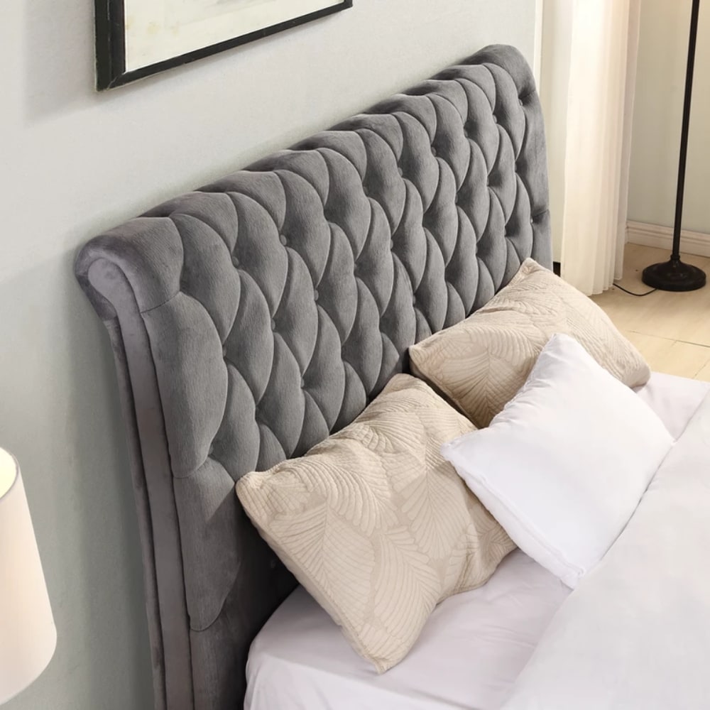kilkenny Bed Detail - Grey - Value Flooring and Furniture