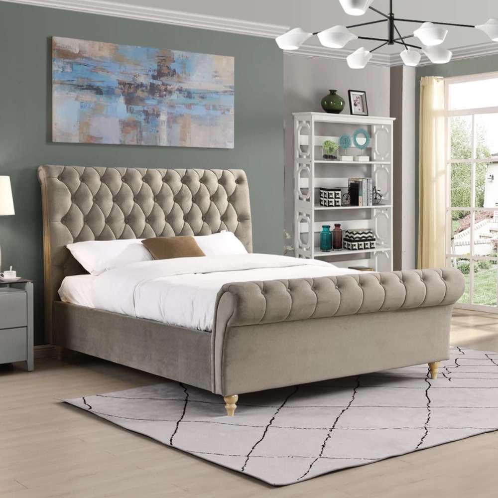 kilkenny Bed - Mink - Value Flooring and Furniture